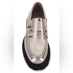 ALLSAINTS Lola Loafers in Gunmetal Grey size 7.5 BNIB